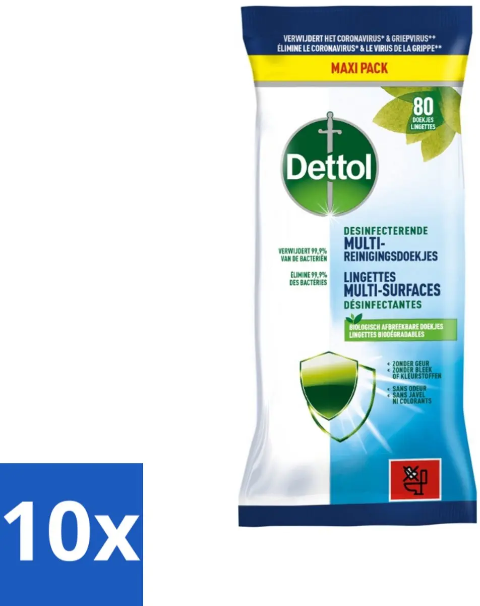 Dettol Multi-Reinigingsdoekjes Blauw