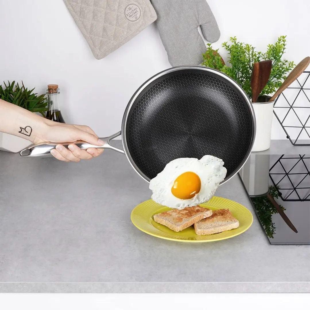 Orion CookCell Hybrid Roestvrijstalen Pan 24cm - Non-Stick - afbeelding 6 van 6