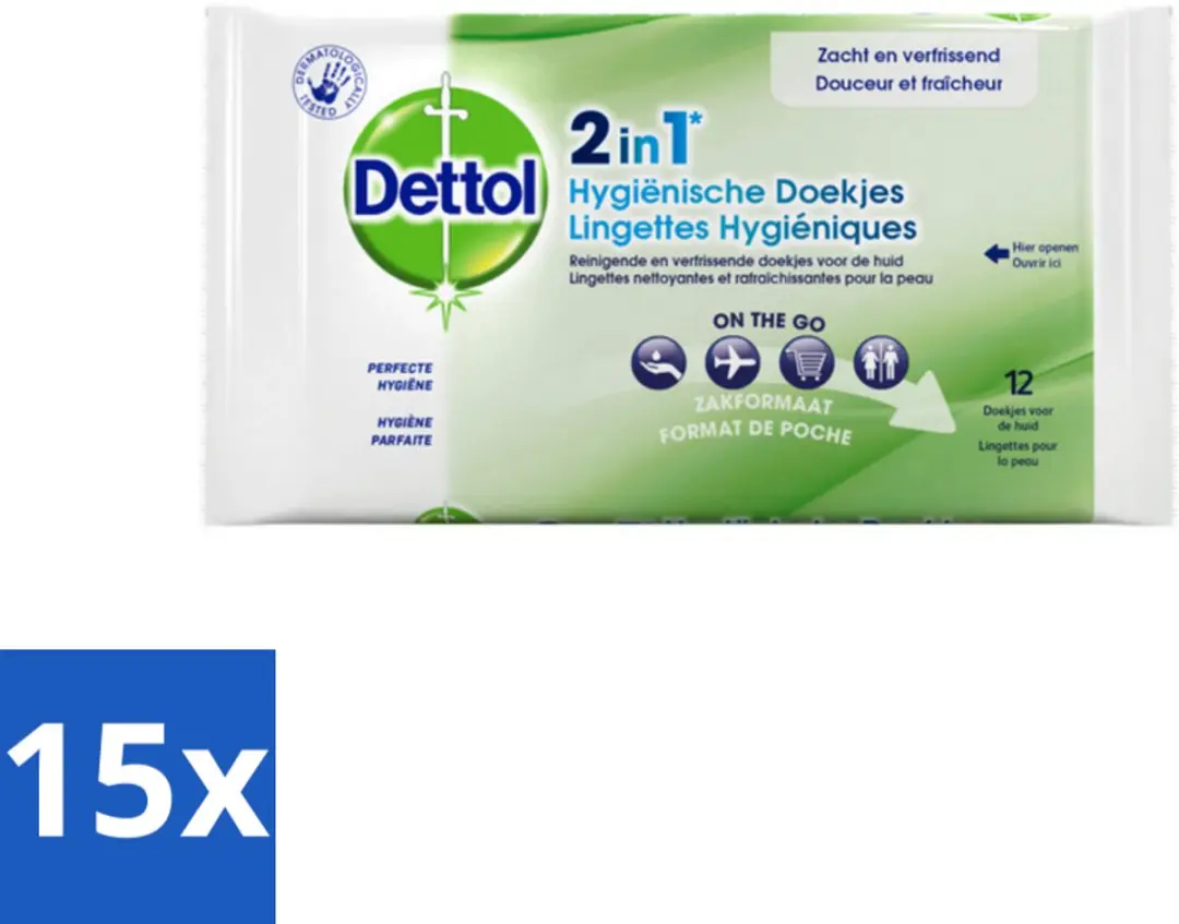 Dettol Reinigingsdoekjes 15 Stuks