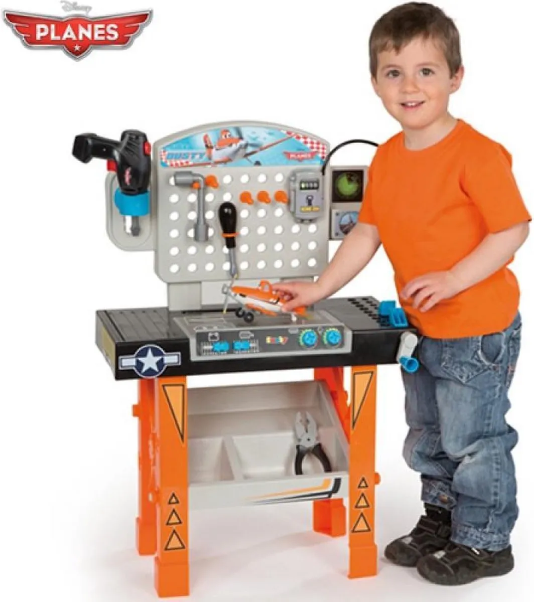 Smoby Planes Werkbank Aero - Oranje/Grijs