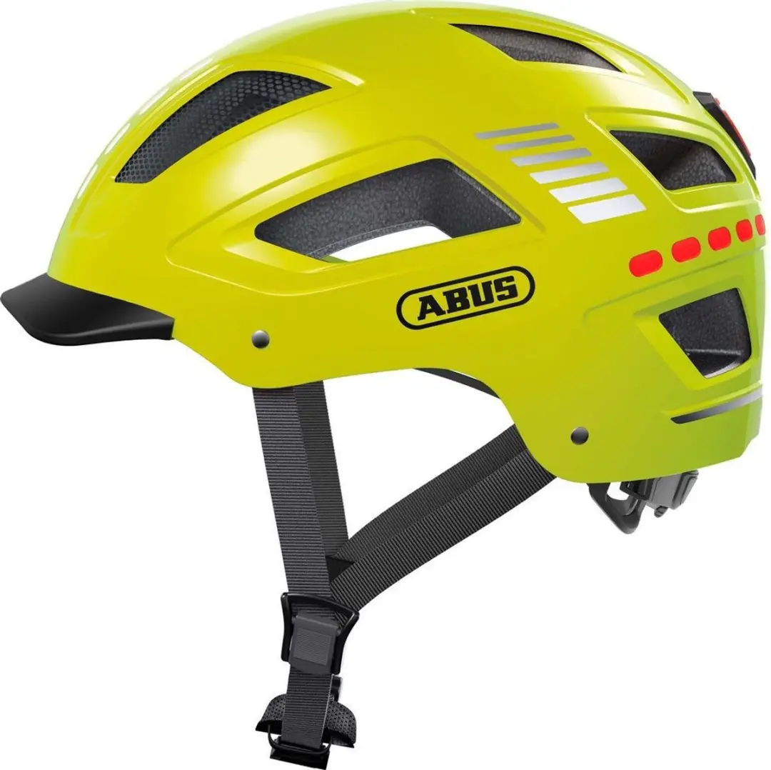 ABUS Hyban 2.0 Fietshelm LED - 52-58cm - Geel