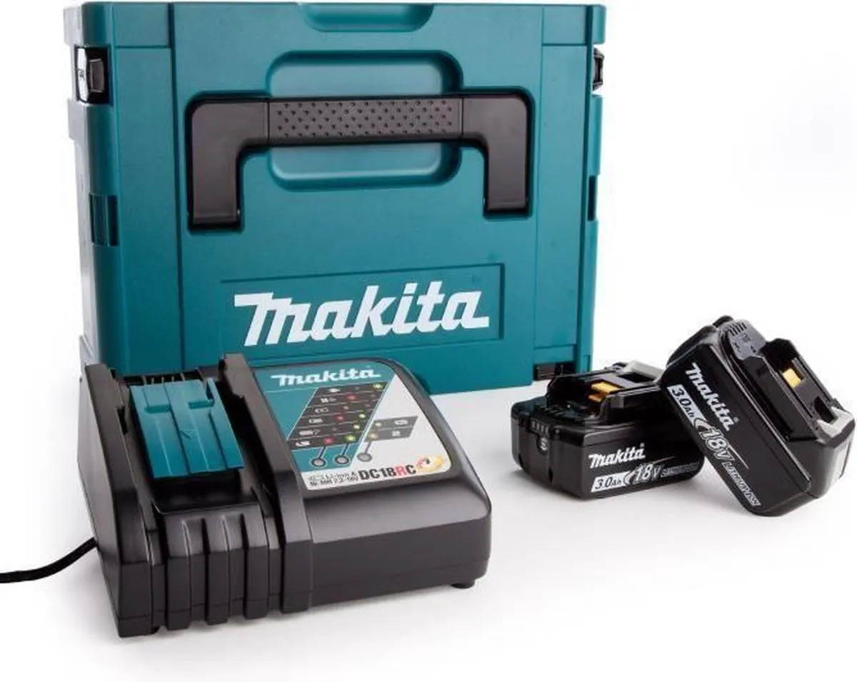 Makita DLX2131JX1 Combiset 18V - 3x 3.0Ah Li-ion