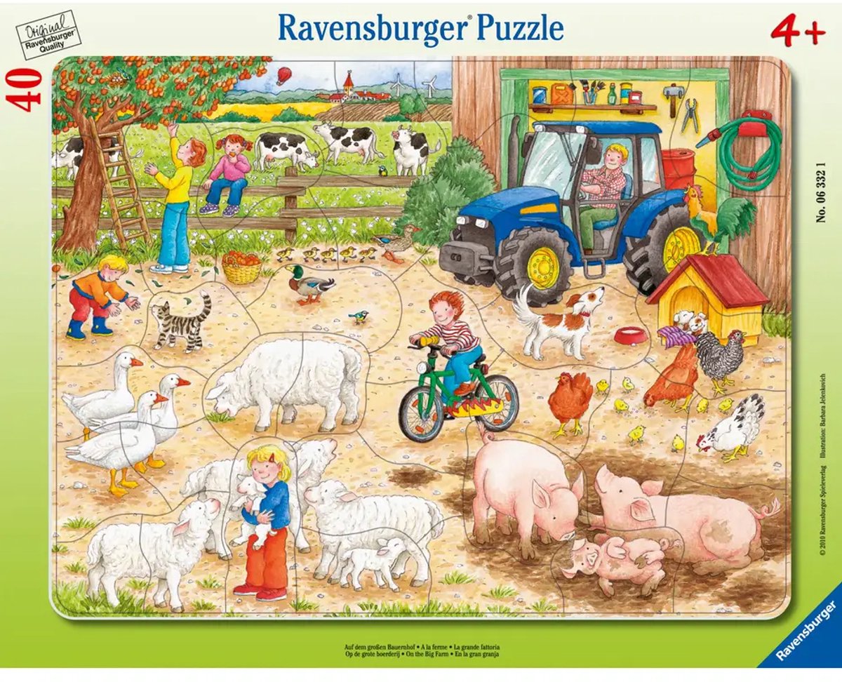 Ravensburger puzzel boerderij 40 stukjes - kinderpuzzel karton.
