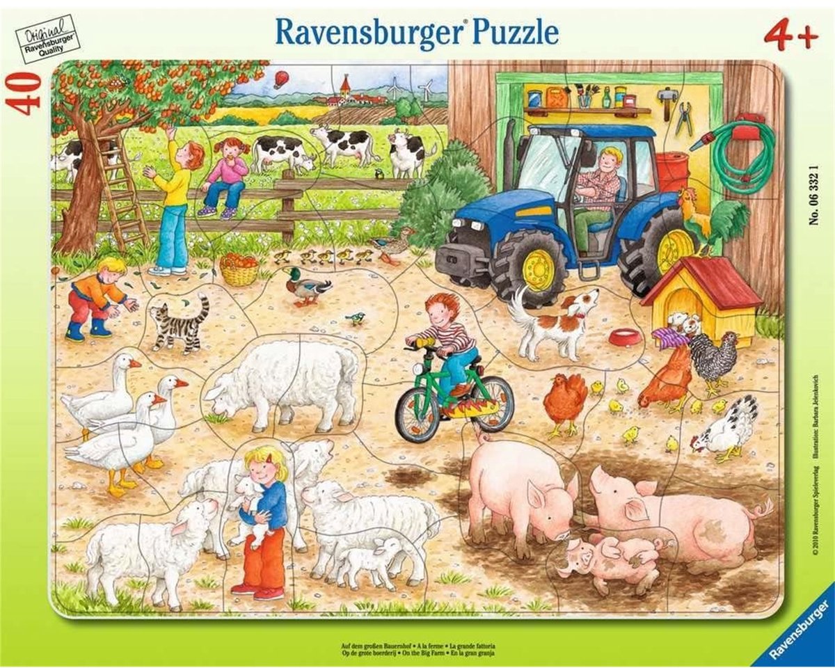 Ravensburger puzzel boerderij 40 stukjes - kinderpuzzel karton.