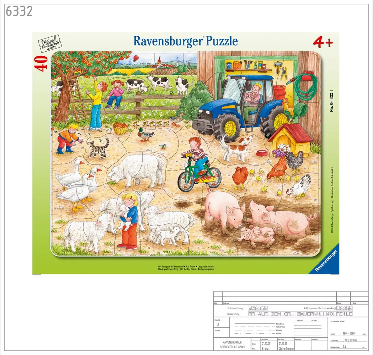 Ravensburger Boerderij Puzzel 40 Stuks - Multicolor
