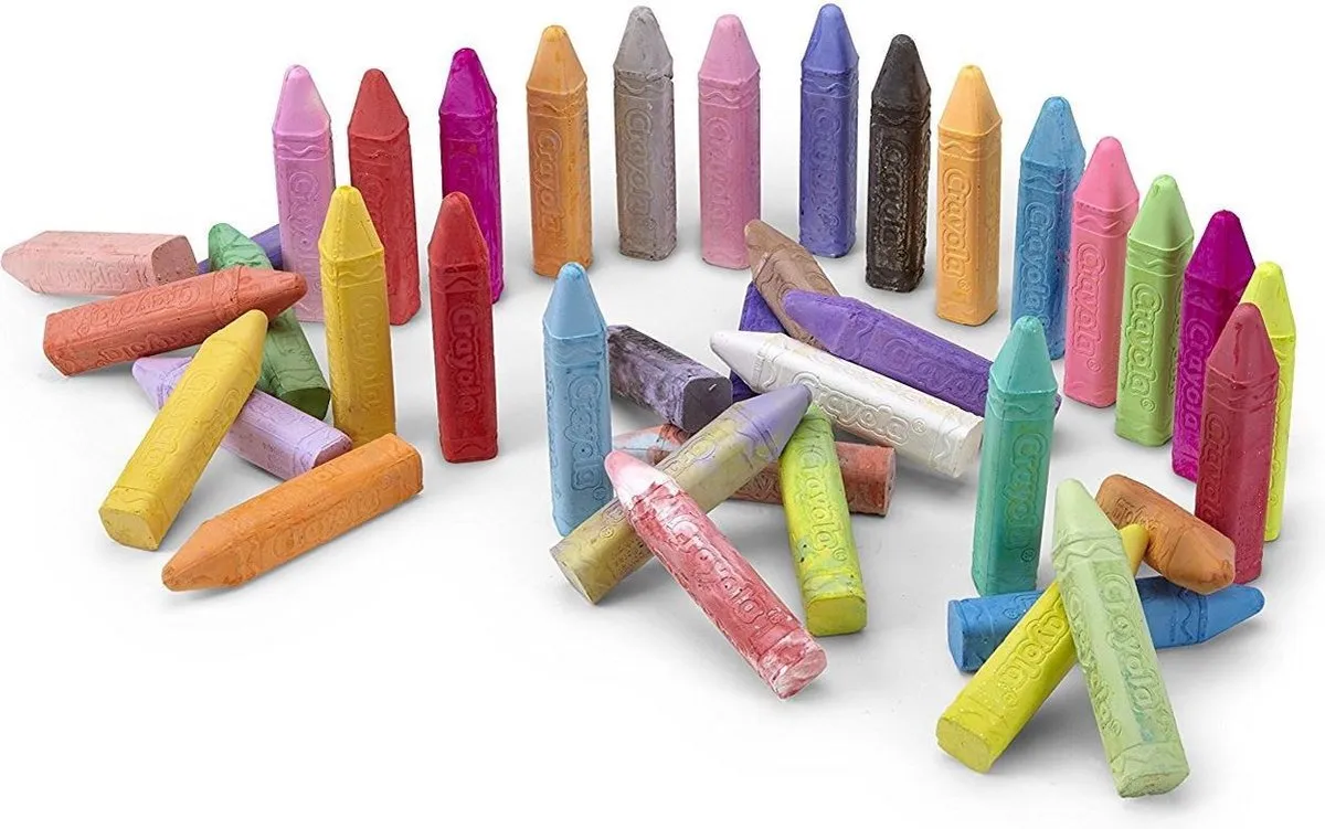 Crayola Stoepkrijt 64 Stuks - Intense Kleuren