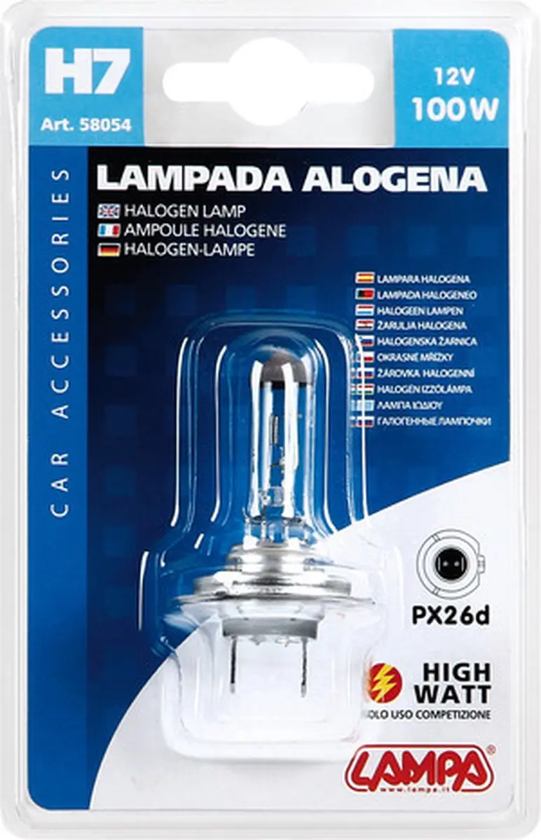 Lampa H7 Lamp 12V 100W - Wit
