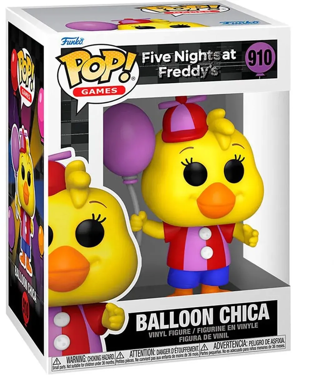 Funko Five Nights at Freddy's POP! Balloon Chica - 9cm - Multicolor - afbeelding 6 van 6