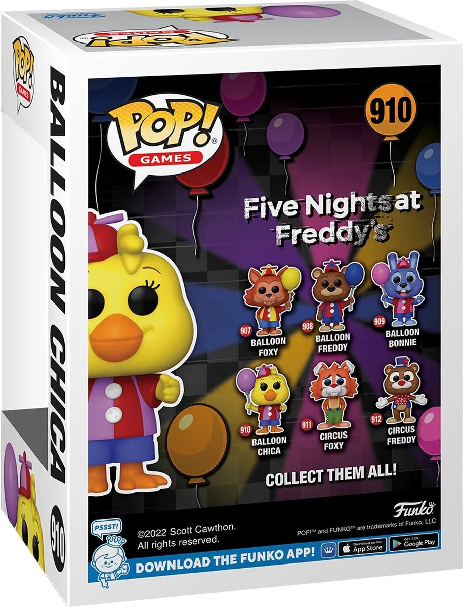 Funko Five Nights at Freddy's POP! Balloon Chica - 9cm - Multicolor