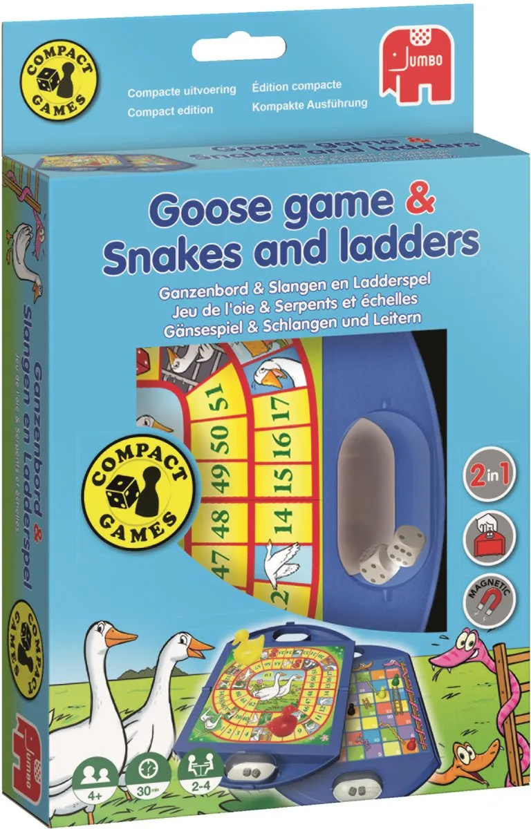 Jumbo Ganzenbord & Slang en Ladderspel Reiseditie 12766