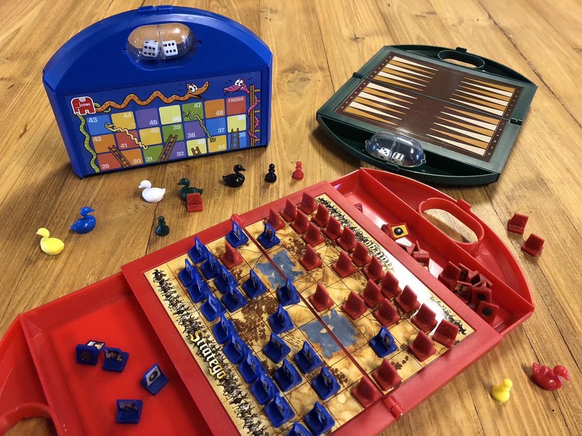 Jumbo - Ganzenbord & Slang en Ladderspel - Reiseditie - Ideaal reisspel vanaf 4 jaar