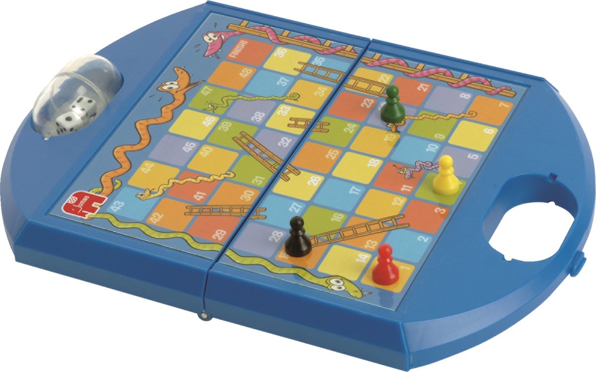 Jumbo - Ganzenbord & Slang en Ladderspel - Reiseditie - Ideaal reisspel vanaf 4 jaar