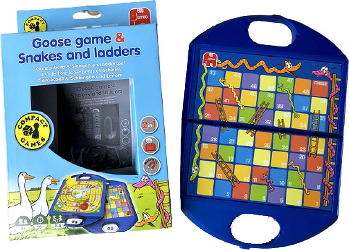 Jumbo Ganzenbord & Slang en Ladderspel Reiseditie 12766 - afbeelding 6 van 6
