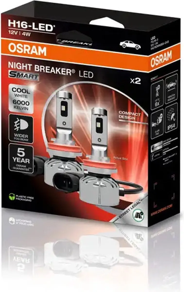 Osram Night Breaker LED H16 64219DWNBSM-2HB Set