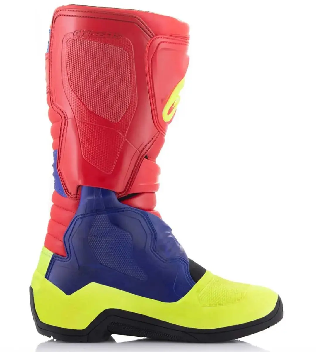 Alpinestars Tech 3 Schoenen - Maat 43 - Felrood/Donkerblauw/Fluo