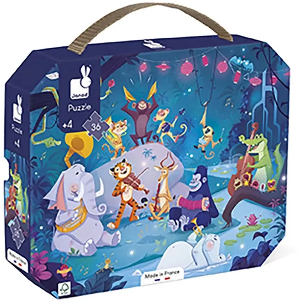 Janod Zomerfeest Puzzelkoffer 36 Stuks - 4+