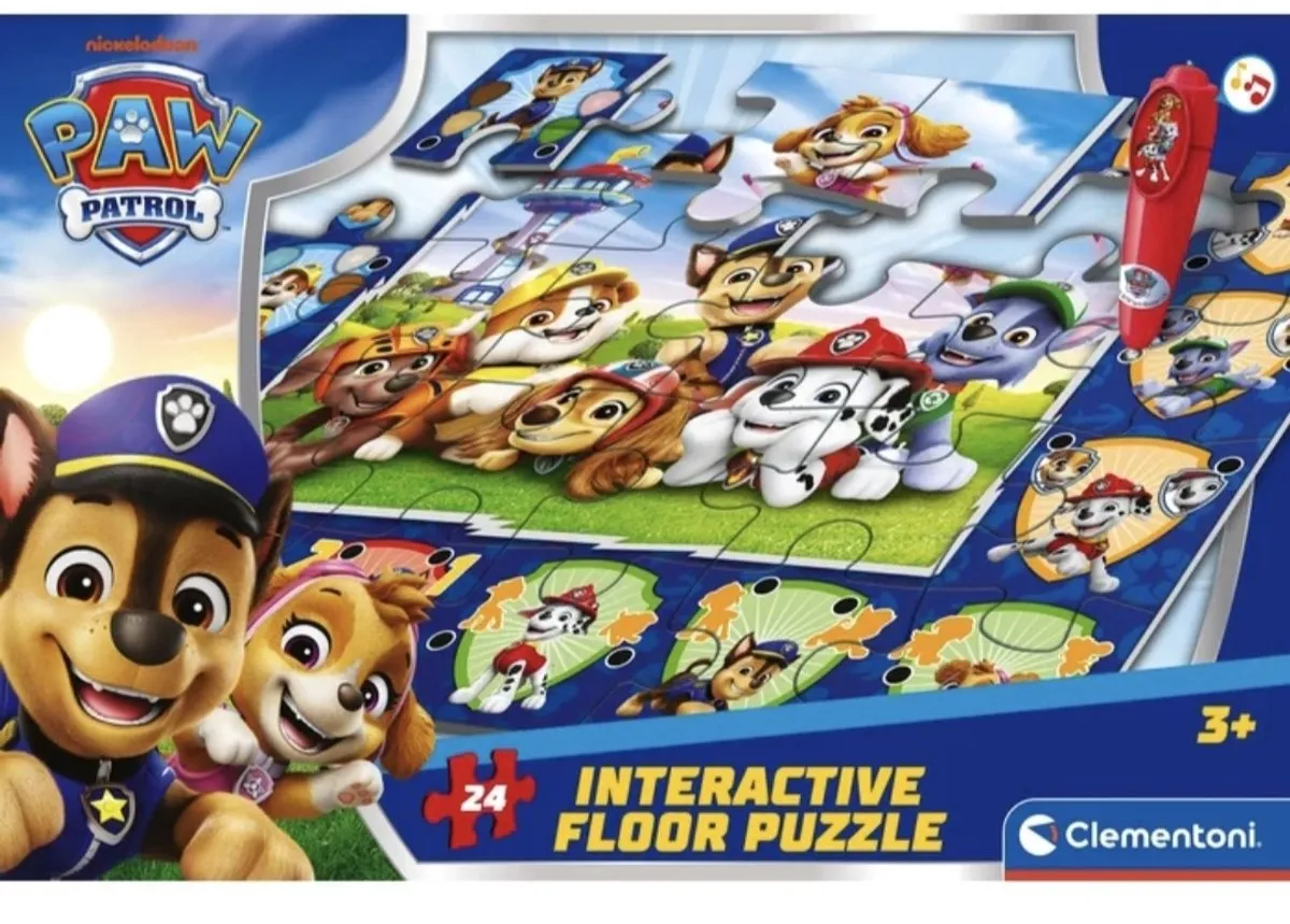 Clementoni Paw Patrol Interactieve Vloerpuzzel 24 Stuks - Multi