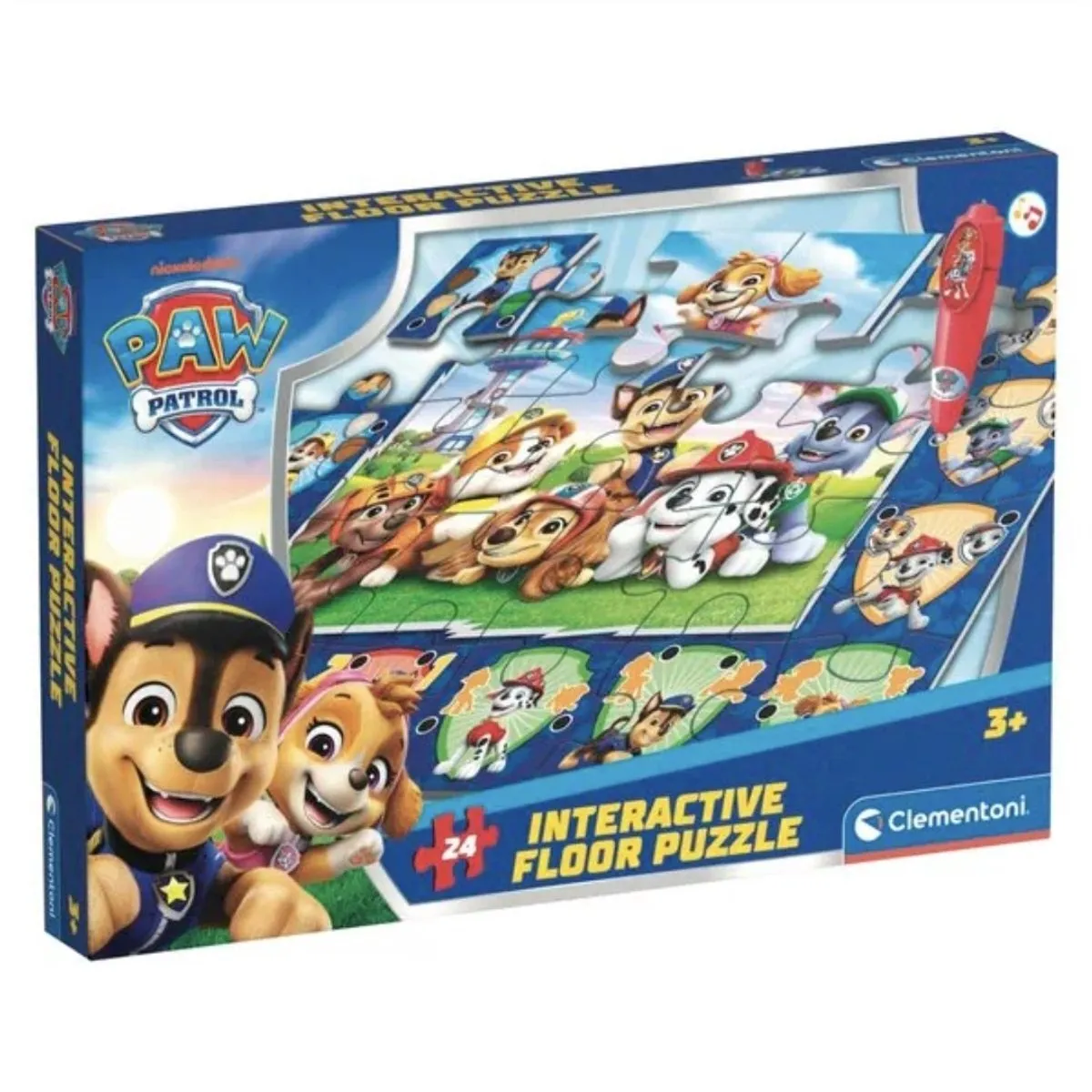 Clementoni Paw Patrol Interactieve Vloerpuzzel 24 Stuks