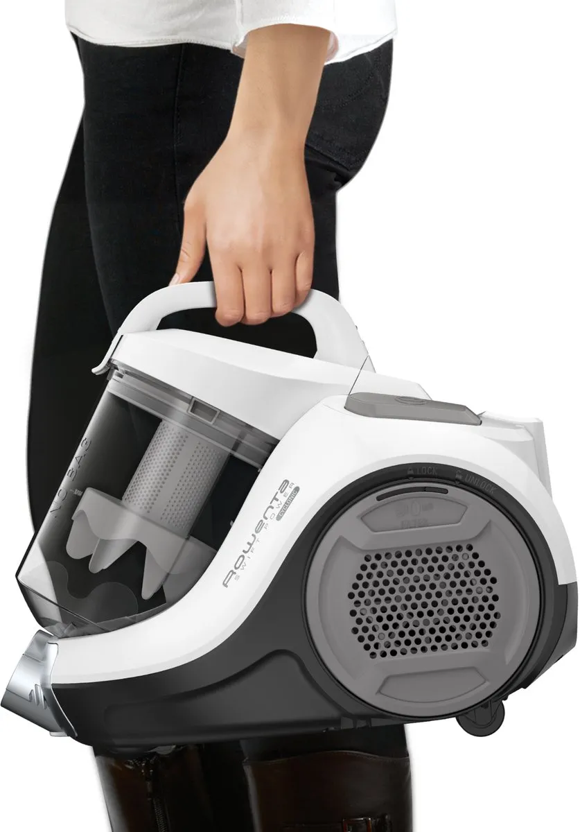 Rowenta Swift Power RO2957EA Cilinderstofzuiger 750W - 1,2L - Wit/Grijs - afbeelding 6 van 6