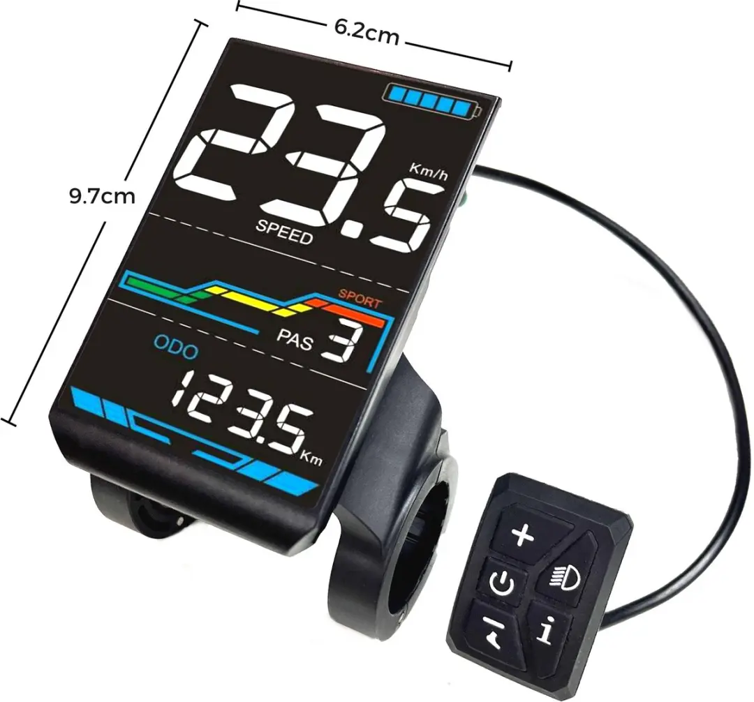 HillMiles Mileport Display - Elektrische Fiets - Zwart