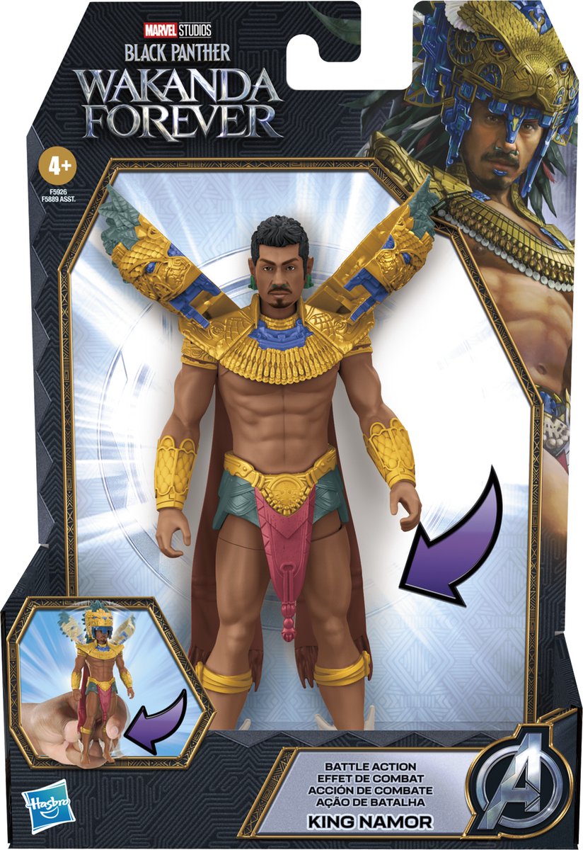 Battle Action King Namor Hasbro Actiefiguur