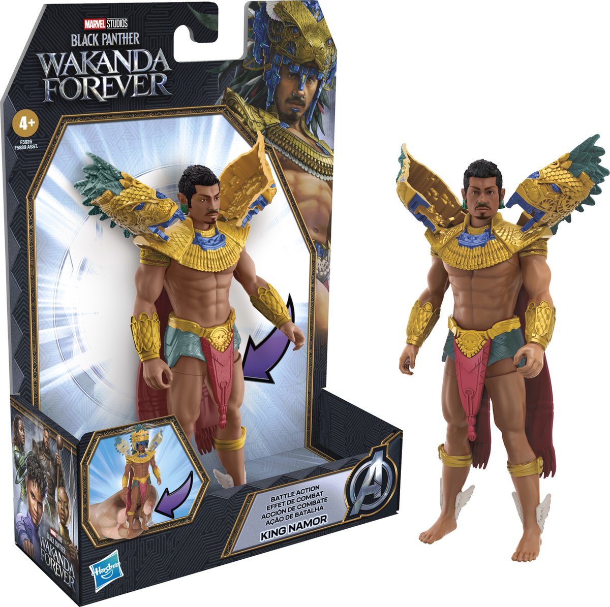 Battle Action King Namor Hasbro Actiefiguur