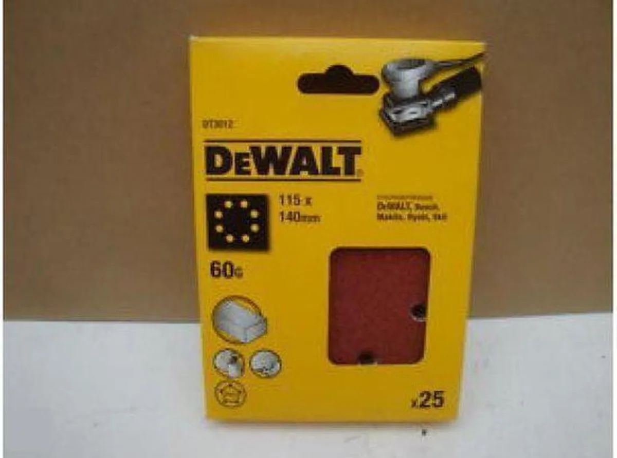DeWalt DT3012 P60 Schuurpapier - 25 Stuks