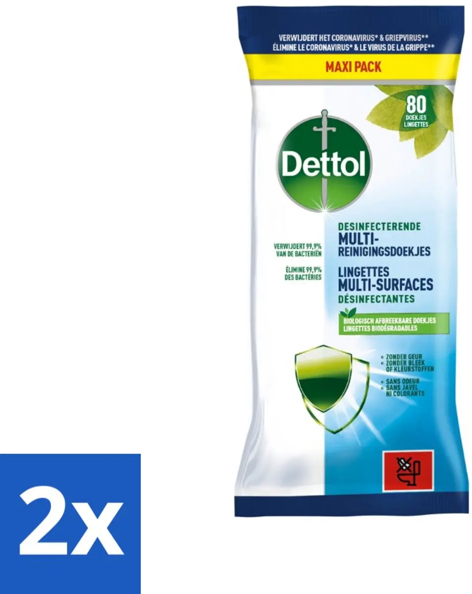 Dettol Multi-Reinigingsdoekjes 48 Stuks