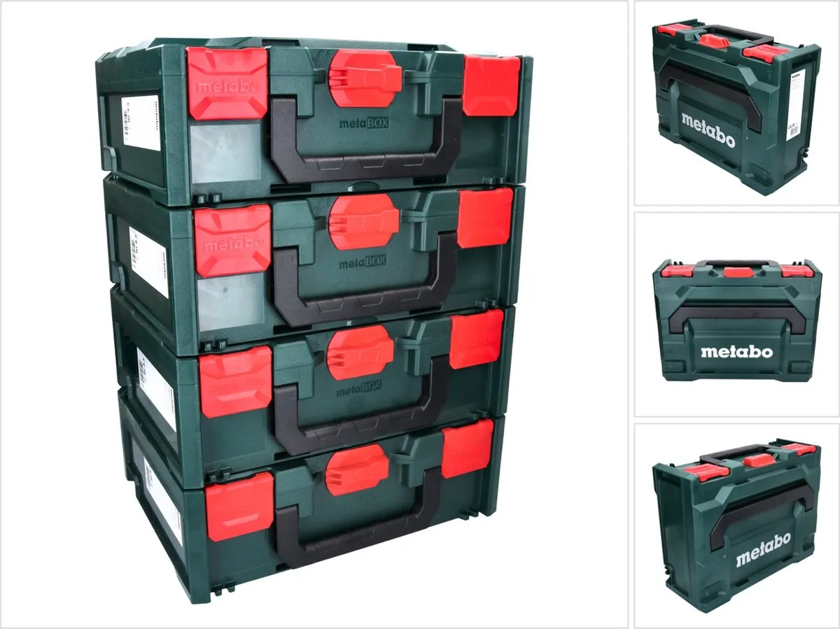 Metabo metaBOX 145 Set 4x Gereedschapskoffer