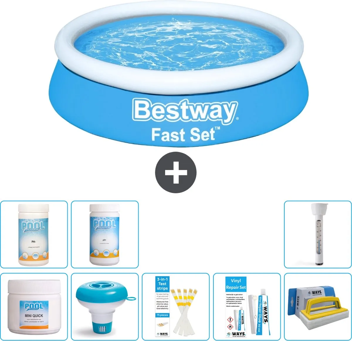 Bestway Fast Set Rond Zwembad 183x51cm
