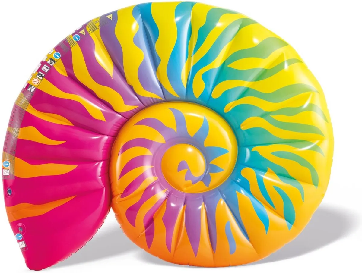 Intex Luchtbed Seashell 157x127x25cm