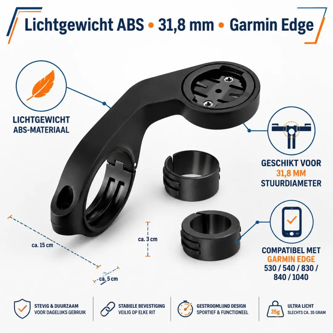ECTEATOY Fietscomputerhouder Garmin Edge - 2010102 - afbeelding 6 van 6