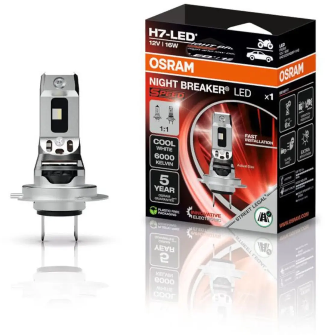 Osram Night Breaker Speed LED H7 64210DWNBSP-1HB - Wit