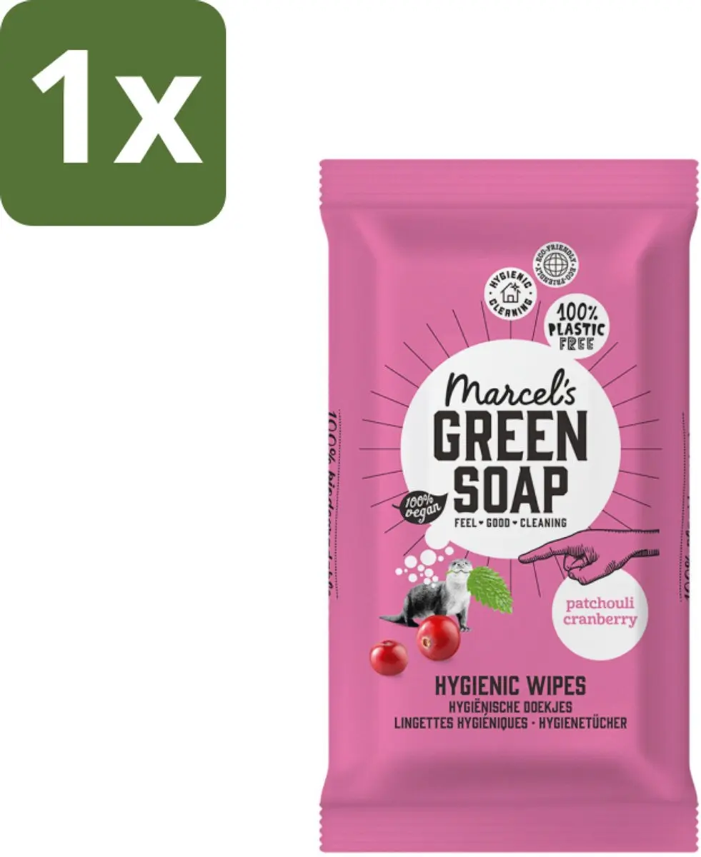 Marcel's Green Soap Schoonmaakdoekjes Patchouli & Cranberry