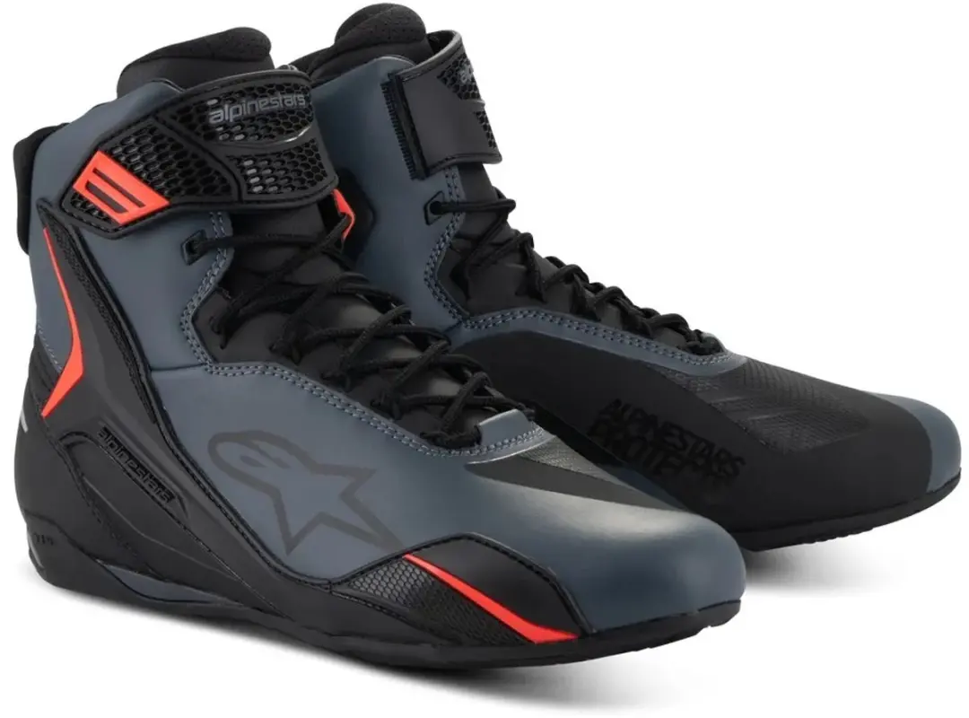Alpinestars Faster-4 Motorschoenen - Zwart/Grijs/Rood