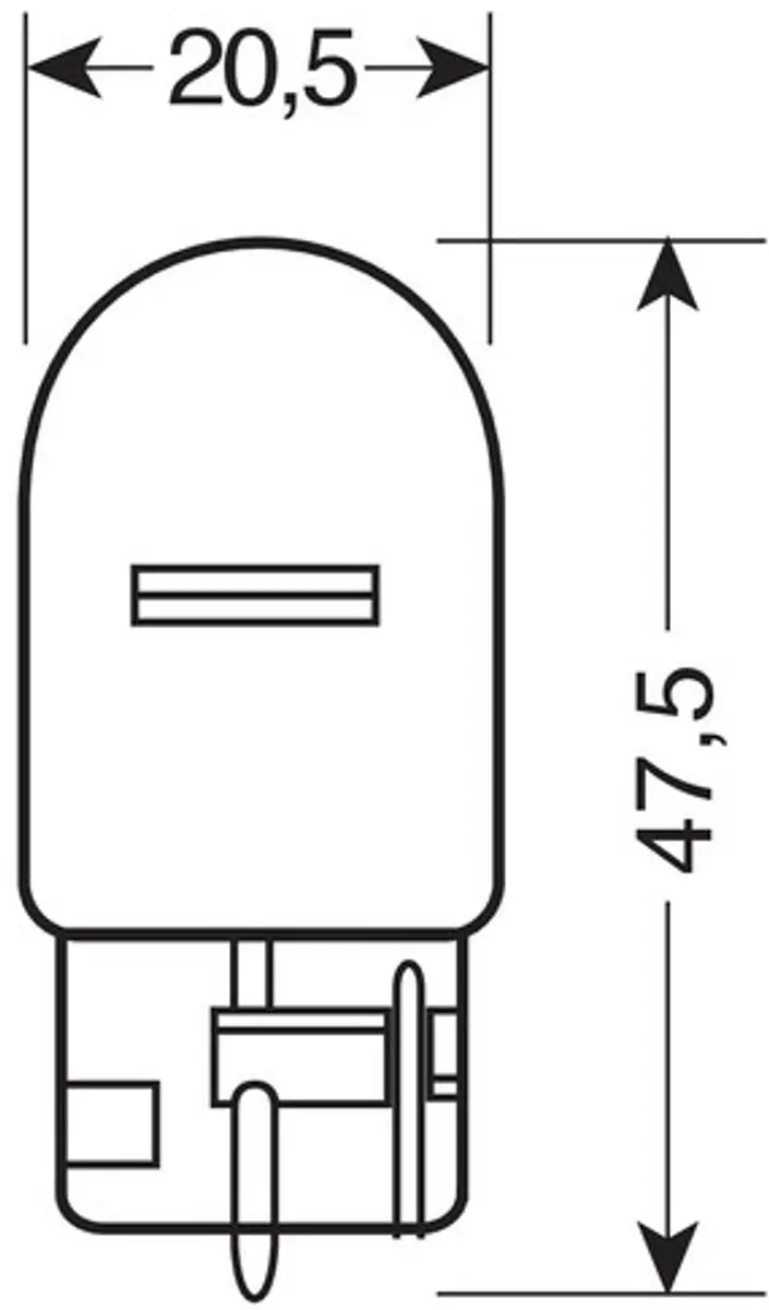 Lampa Wedge Base Lamp 12V 21W - 2 Stuks - Amber - afbeelding 6 van 6
