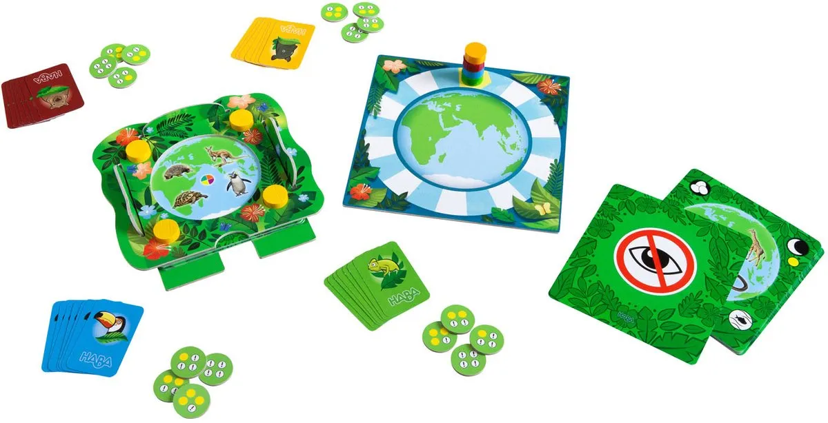 Haba Dieren van de Wereld Kennisspel 306564 - 2-4 Spelers