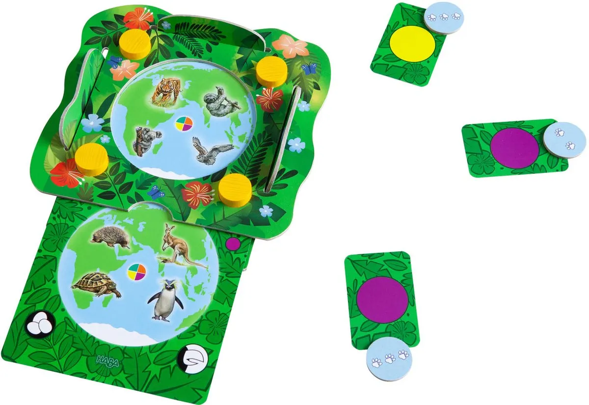 Haba Dieren van de Wereld Kennisspel 306564 - 2-4 Spelers