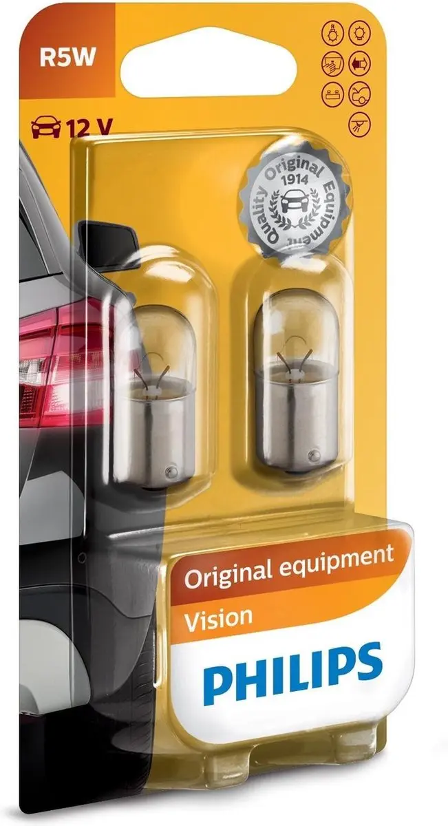 Philips Autolamp BA15s R5W - 2 Stuks