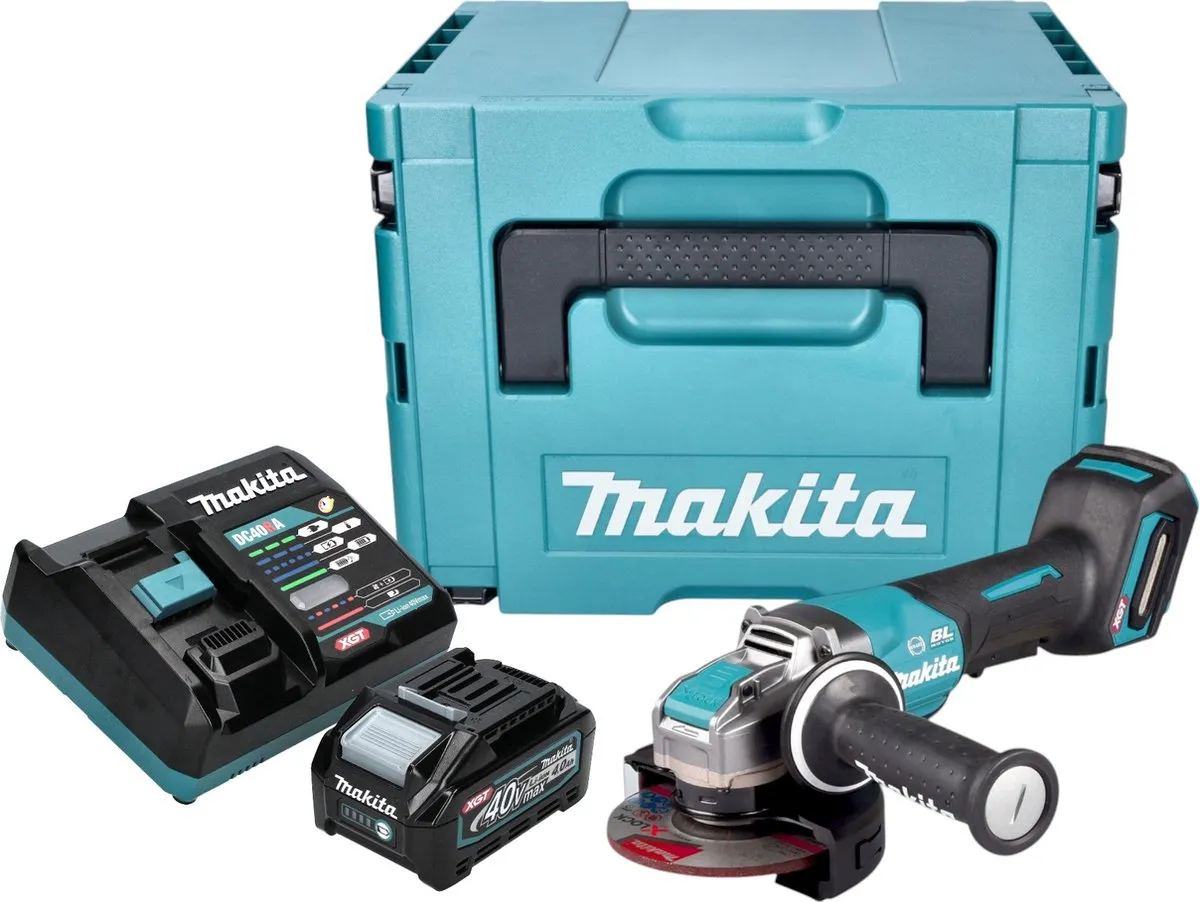 Makita GA047GM101 Accu Haakse Slijper 40V X-LOCK Brushless
