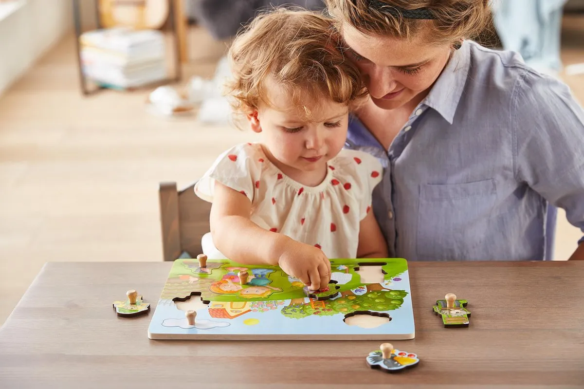 Haba Boomgaard Vormenpuzzel 9-delig Multicolor