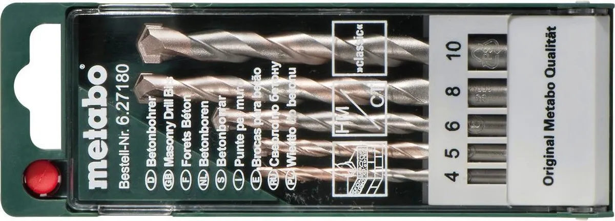 Metabo 627180000 Betonborenset 5-delig