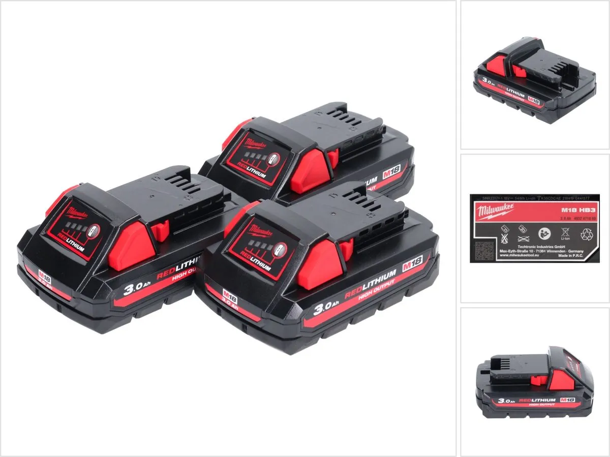 Milwaukee M18 HB3 High Output Accu