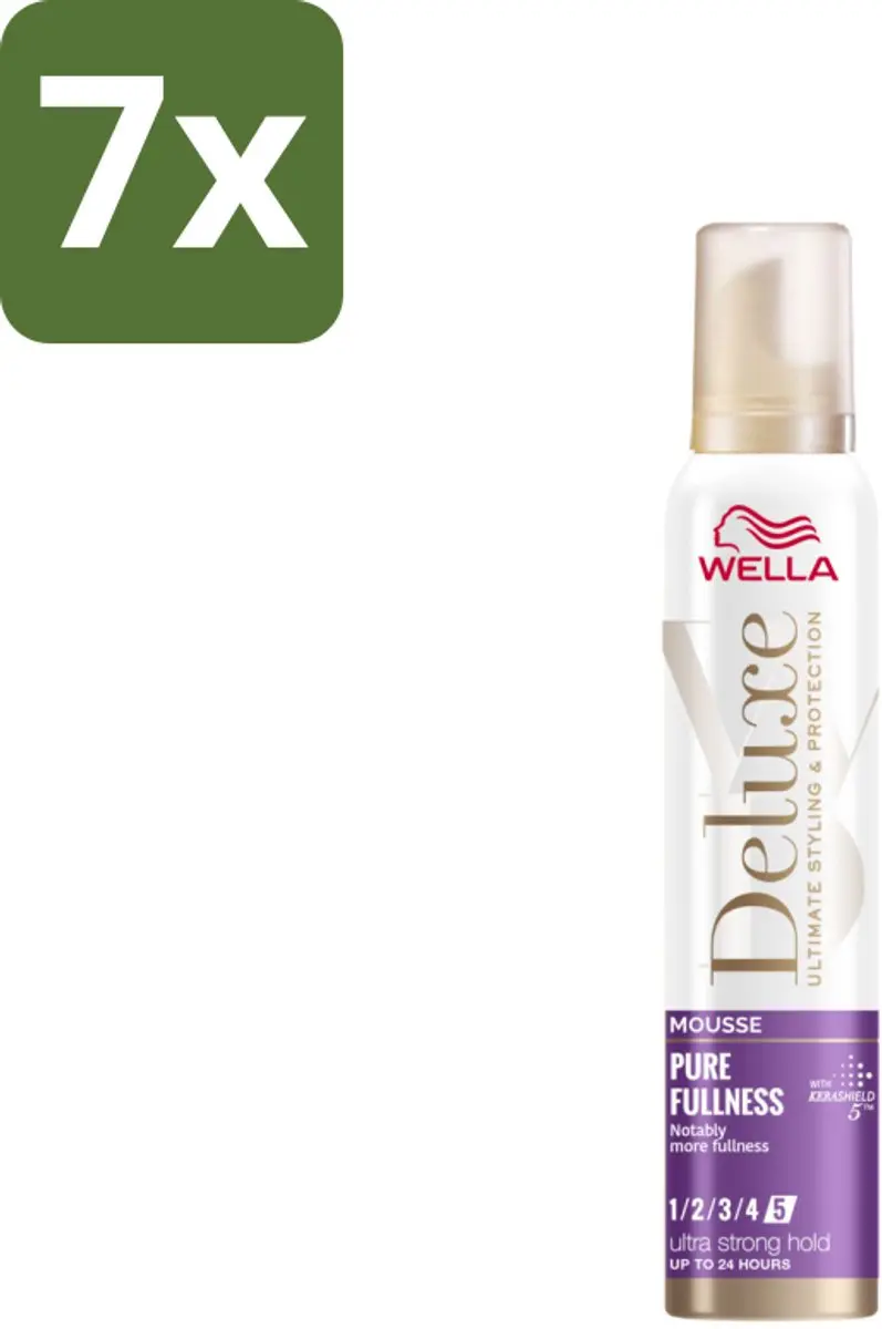 Wella Deluxe Pure Fullness Haarmousse 1400ml (7x200ml)
