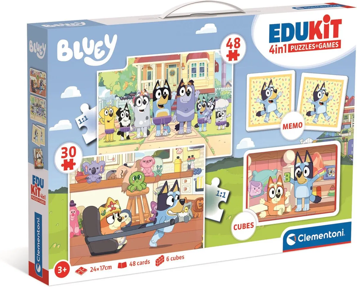 Clementoni Edukit 4-in-1 Bluey Speelset - 18320