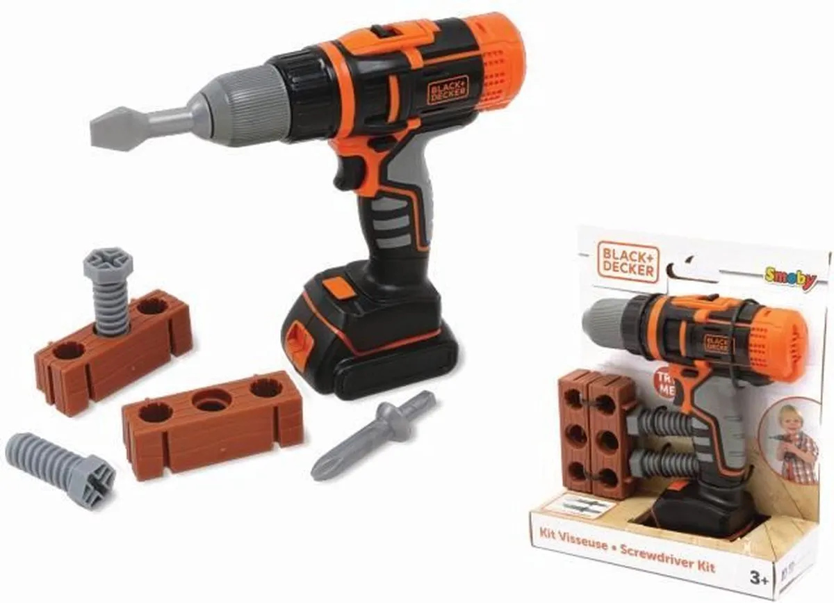 Smoby Black & Decker Mechanische Boormachine 7600360918 - Multi