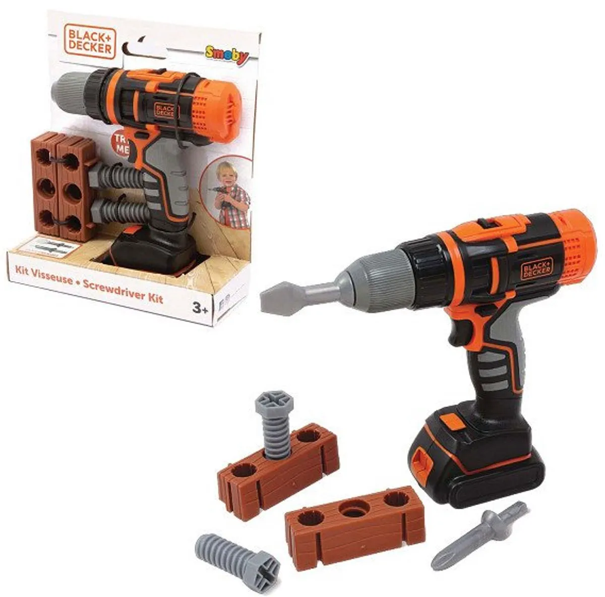 Smoby Black & Decker Mechanische Boormachine 7600360918 - Multi
