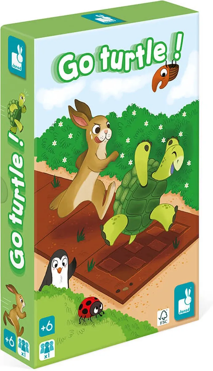Janod Go Turtle! Bordspel 2629 - 1-2 Spelers - afbeelding 6 van 6