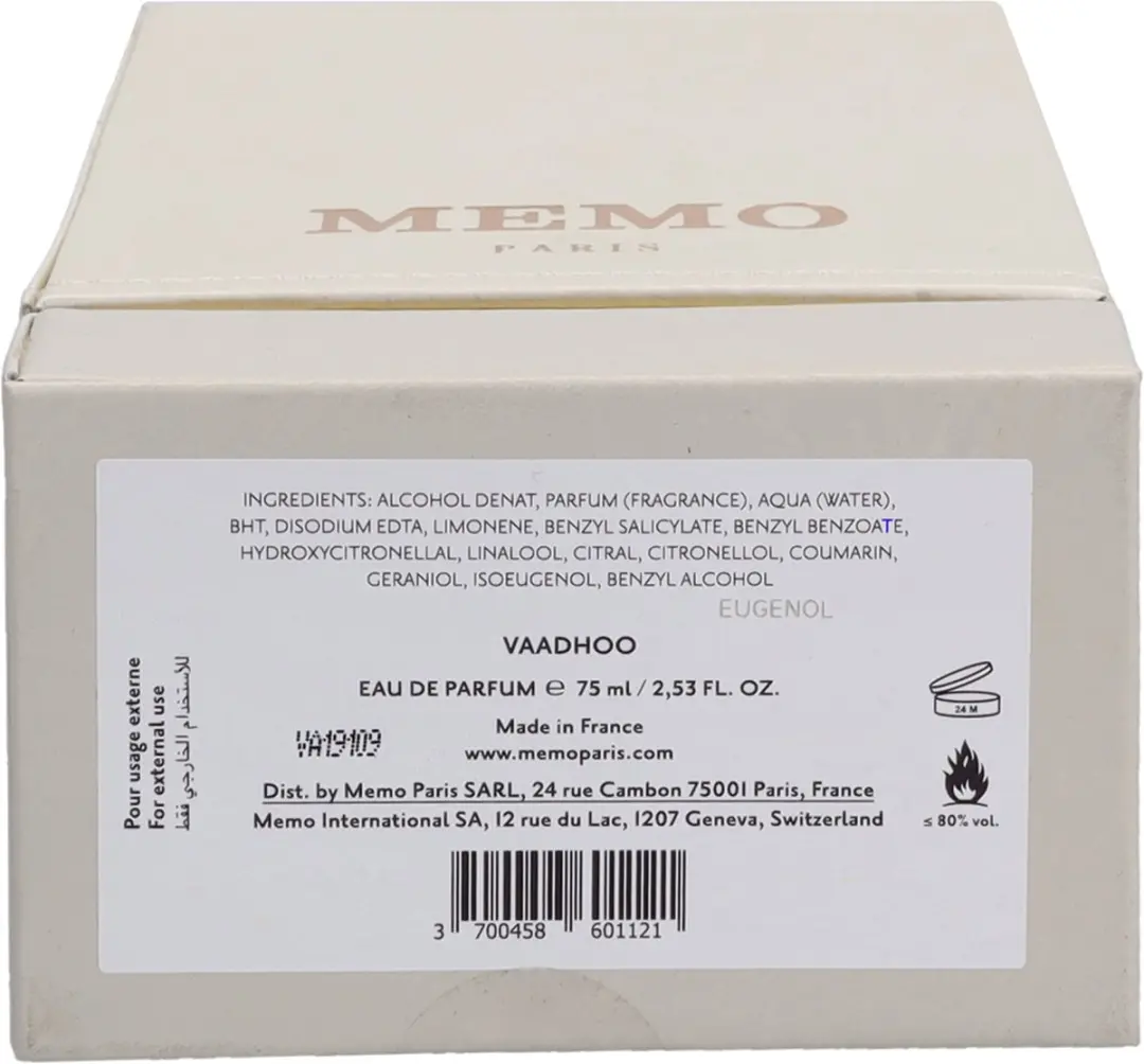 Memo Paris Vaadhoo Eau de Parfum 75ml - Unisex
