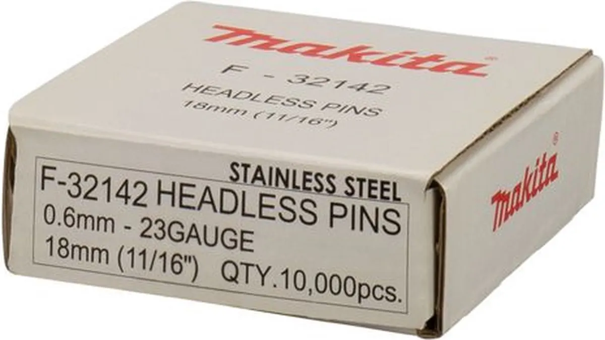 Makita F-32142 RVS Pin 18mm - 10.000 Stuks
